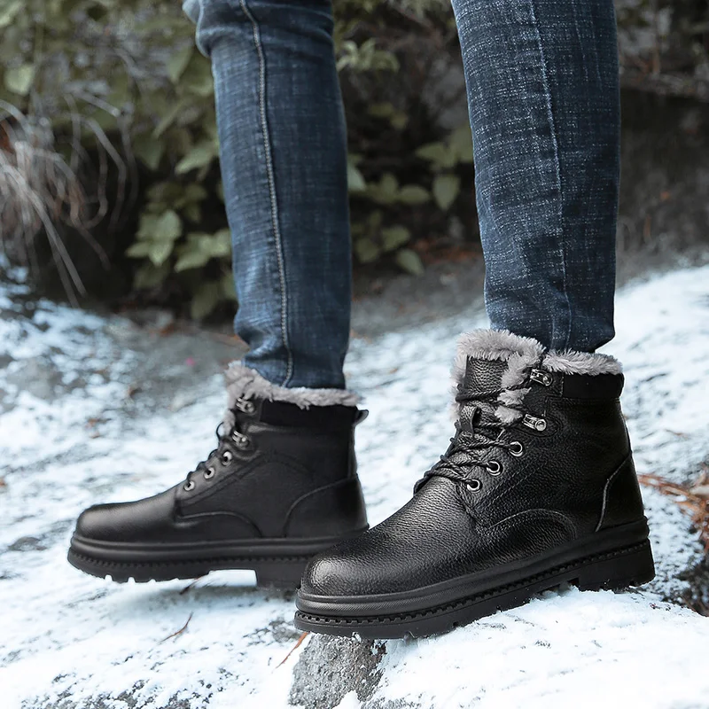 Fashion 2020 Men Womens Snow Boots Insulated Outdoor Hiking Booties Non Slip Shoes Fur Lined Keep Warm Winter Boots