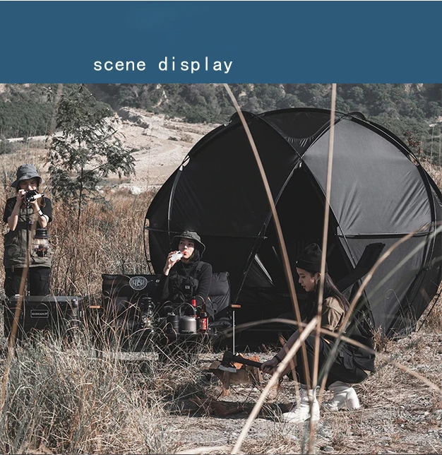 Outdoor Camping family traveling hiking glamping geodesic dome tent party style house tent