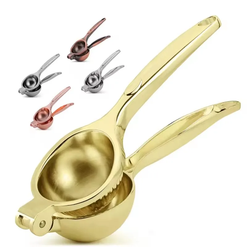 Hot Sale  Hand Manual Stainless Steel Color Squeezers Press Chrome finished Zinc Alloy Lemon Squeezer for Citrus Orange