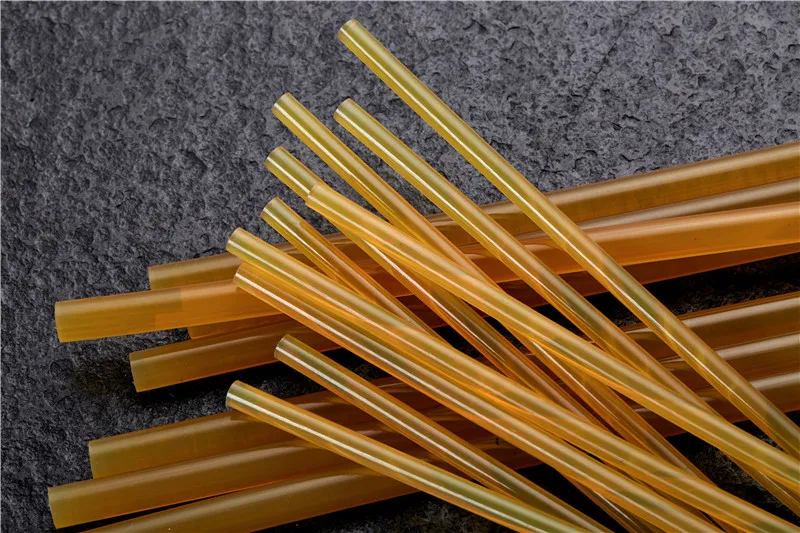 
Wholesale 7mm 11mm Dark yellow Transparent Hot Melt Gun Glue Sticks 