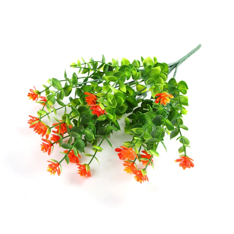 Artificial Flower Plant Artificial Eucalyptus rose Home Decoration Simulation Dried Flowers Green Plant Table Living room Decor