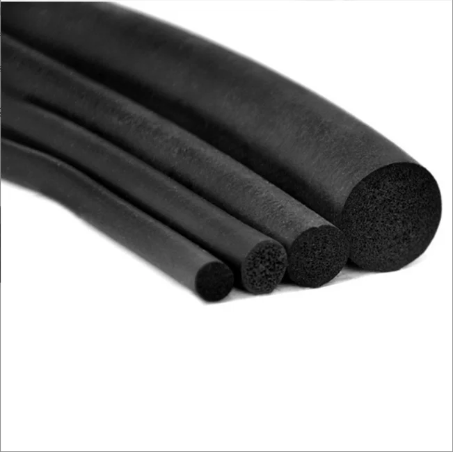EPDM круглая губка для двери окна резиновая прокладка промышленный неопреновый пенопластовый шнур ПВХ экструзионный профиль Силиконовое уплотнительное