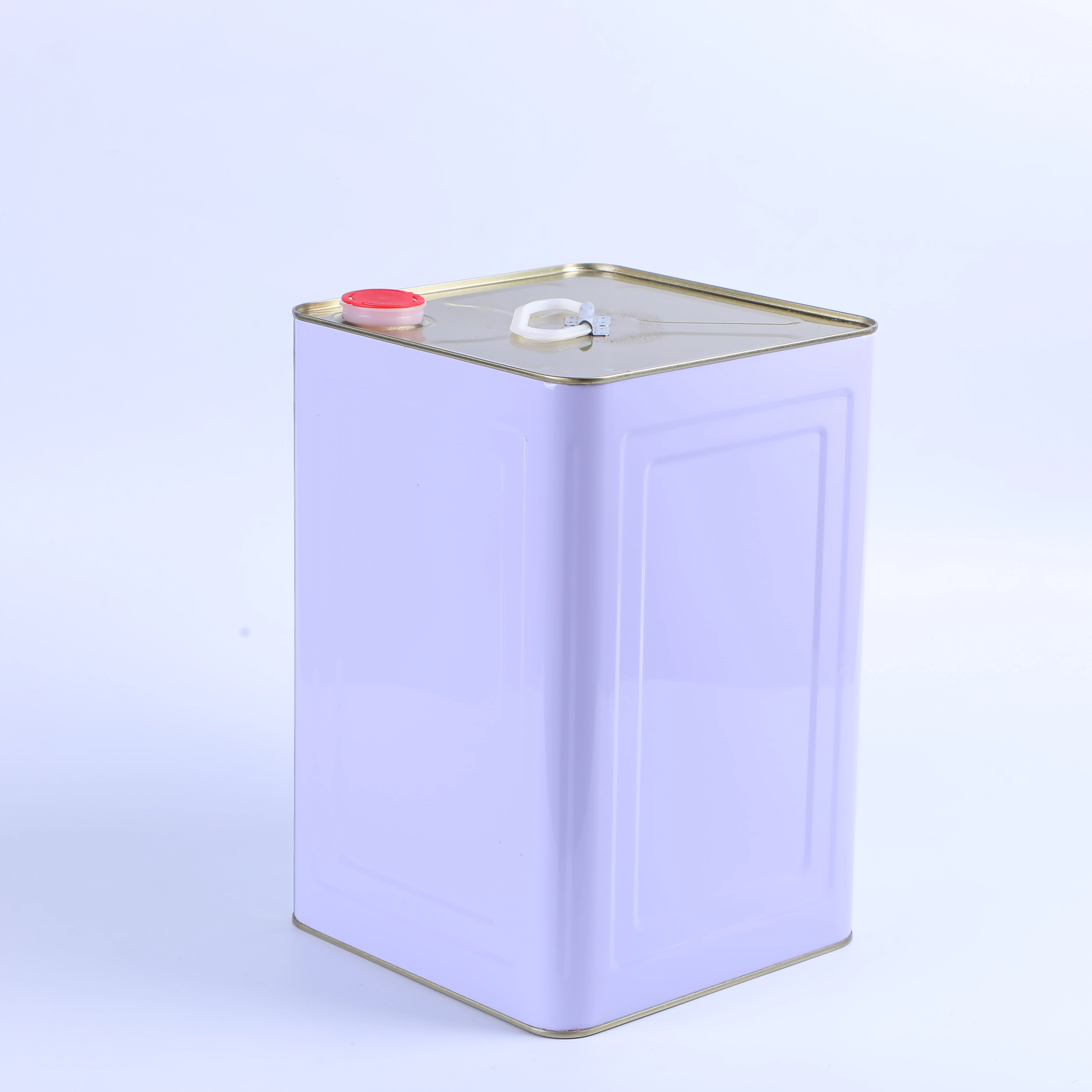 
High Quality Metal Tin Containers Square iron drum with pressure cover 
