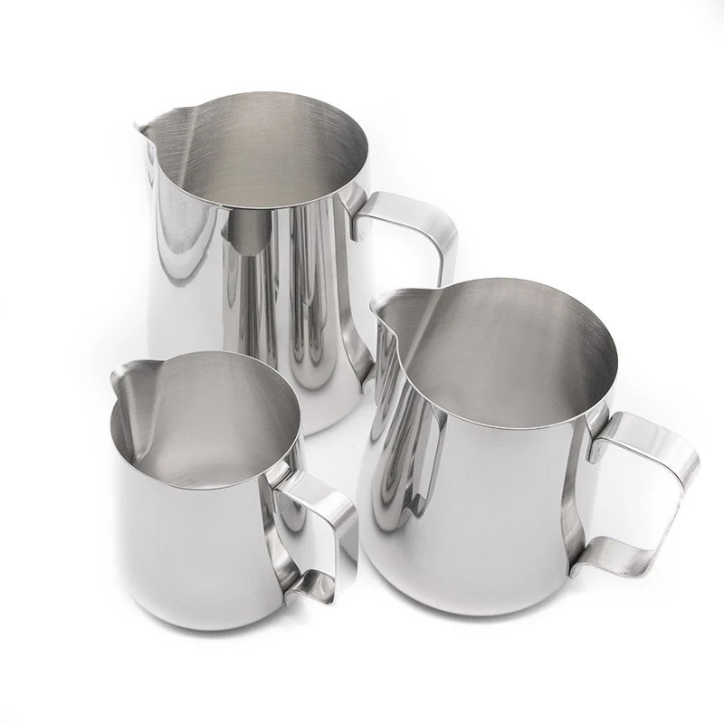 600ml Mini Silver Milk Jug Stainless Steel Cup for Milk Frothing Pitcher