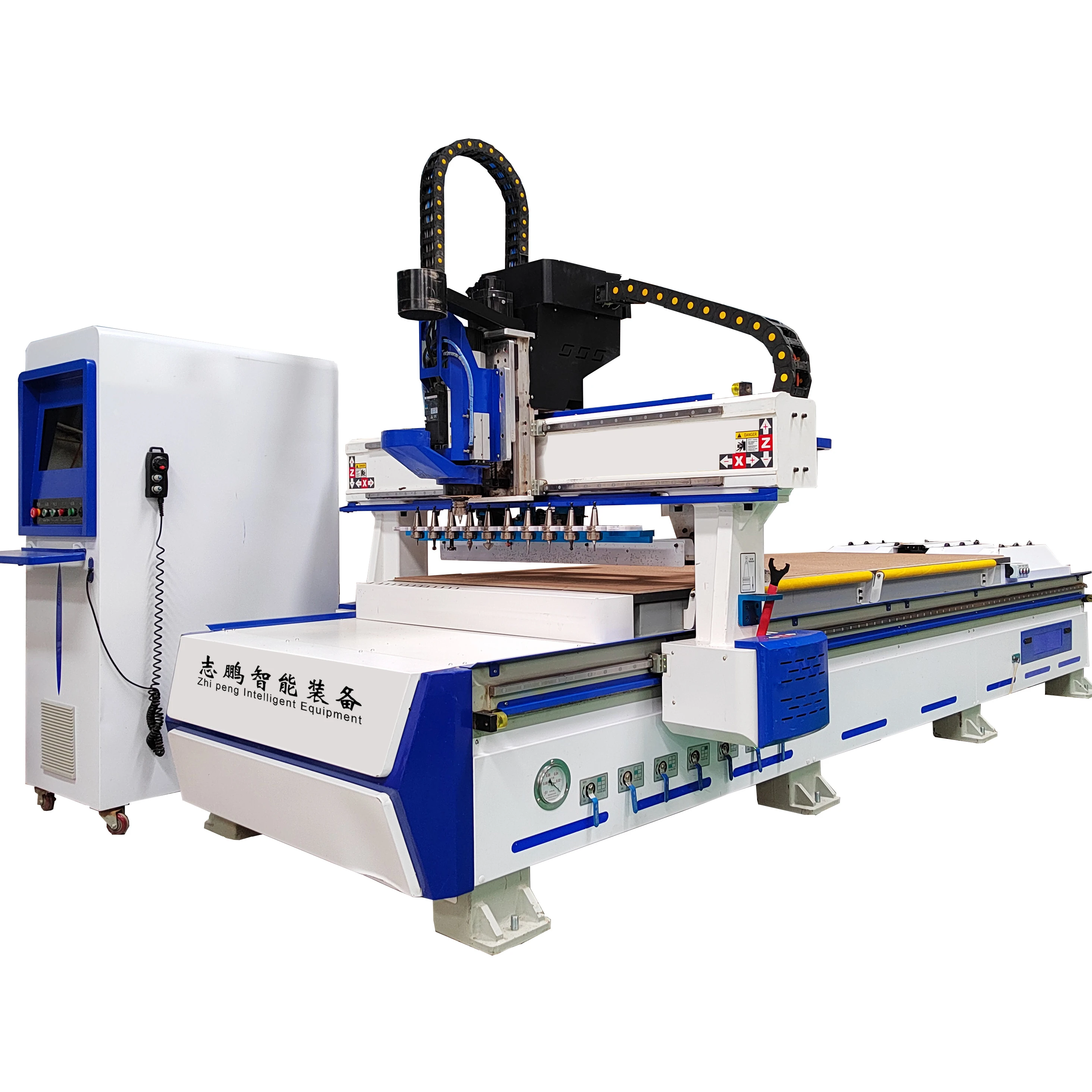 1328 Automatic Knife Change CNC Router Woodworking Engraving Processing Center Closet Door Straight Line Cutting Routers