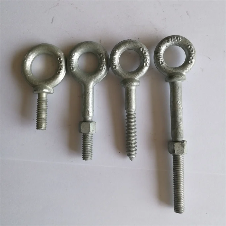 Drop Forged Regular Nut Eye Bolt Eye Long Eye Bolt Wholesale