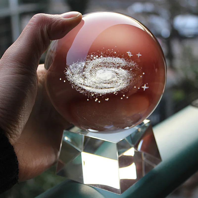 Factory selling k9 crystal ball solid glass laser engraving ball home decoration ornaments Transparent clear crystal glass ball