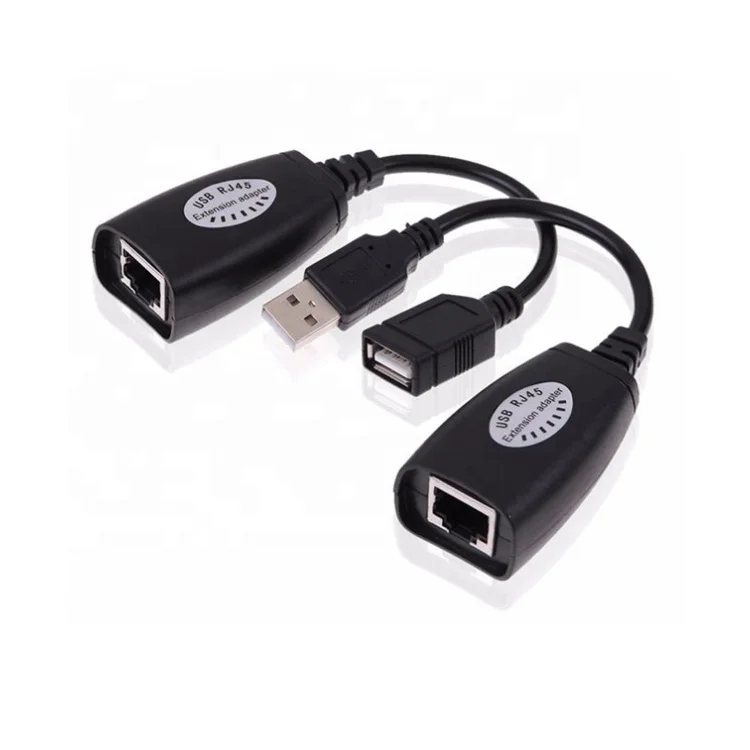 USB extender RJ45 50M USB Extension adapter USB/RJ45 extender Extension RJ45 Cat5e/6 Extender Cable Network 150ft