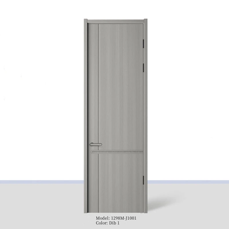 American Modern Style Acrylic Interior Door Panel Solid Wood and PVC Sliding with Lock for Home and Hotel