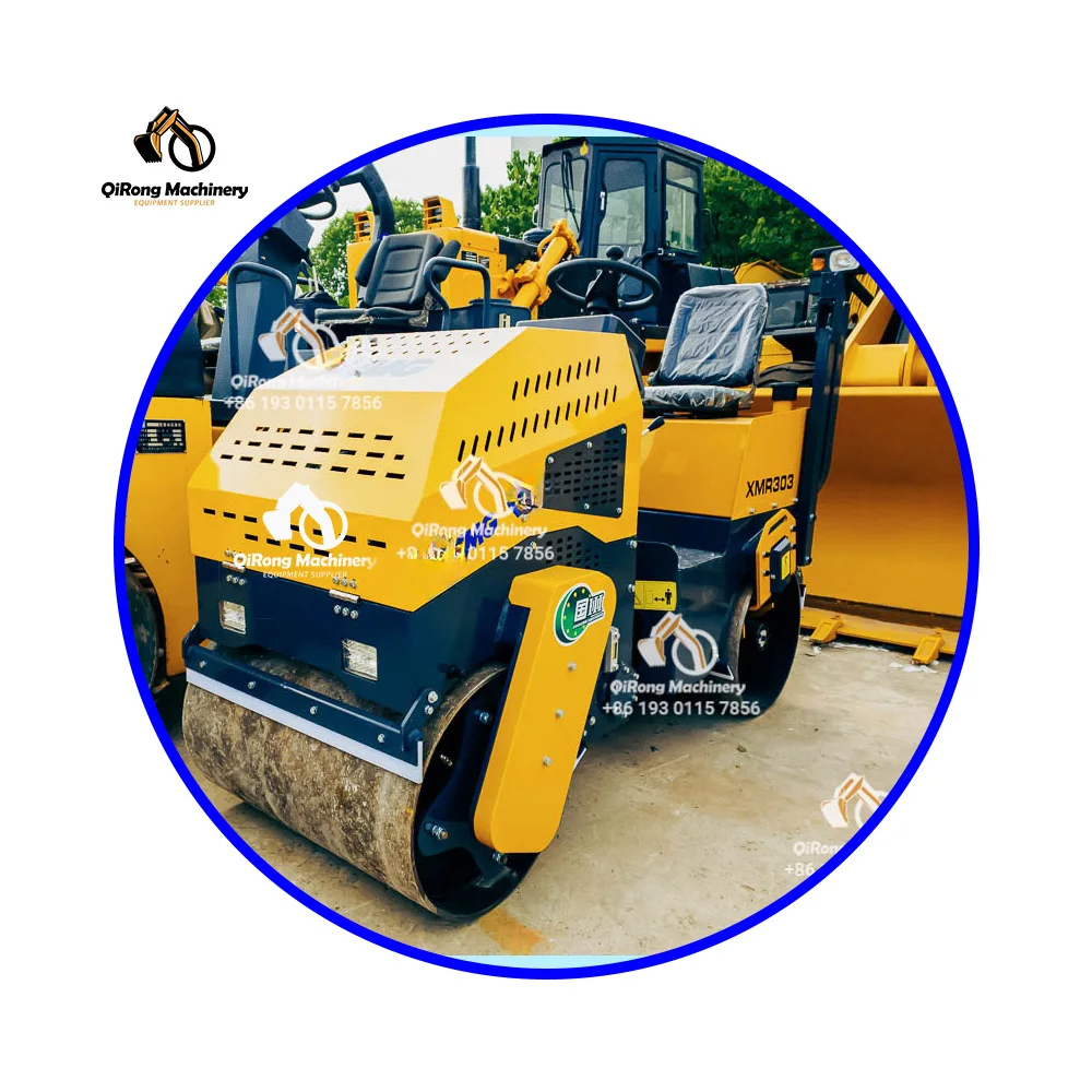 China Brand CMG XMR303 Used Road Roller Vibratory Compactor 3 ton Mini Vibrocompactor