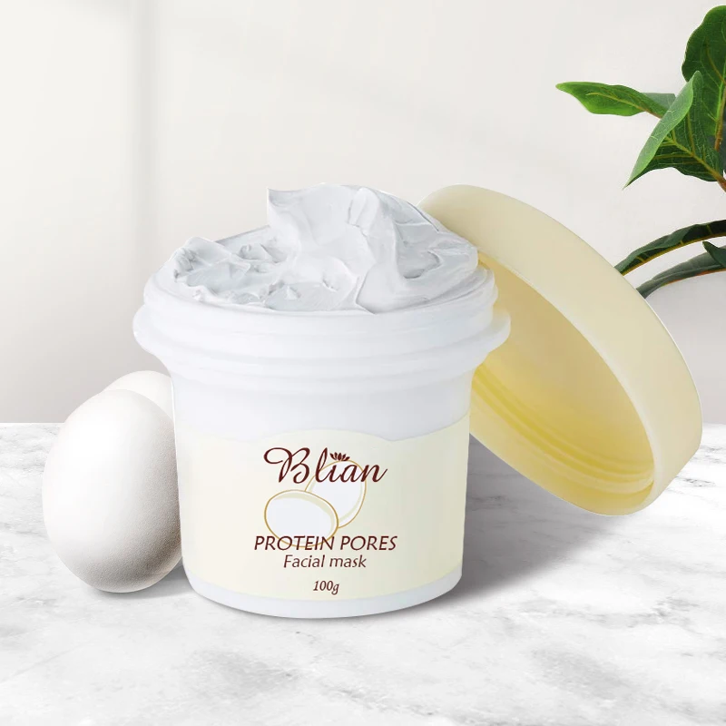OEM собственная Марка, увлажняющая питательная маска для кожи лица, яичная глина, коллаген, протеиновая грязевая маска
