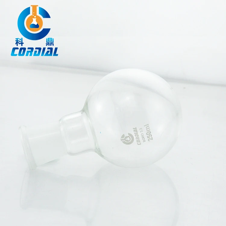 100ml 150ml 250ml 500ml Clear Glass Round Bottom Flask For Lab Use boiling flask