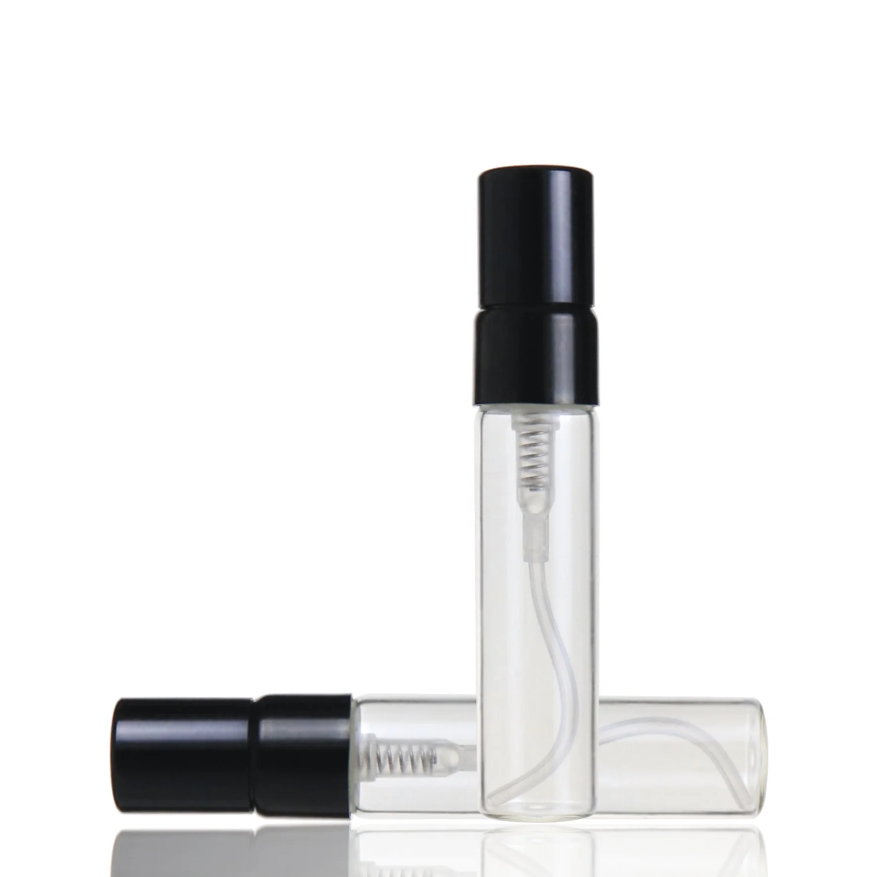 Wholesale 2ml 3ml 5ml 10ml Small Empty Spray Refillable Parfum Tester Travel Slim Glass Sample Perfume Bottle