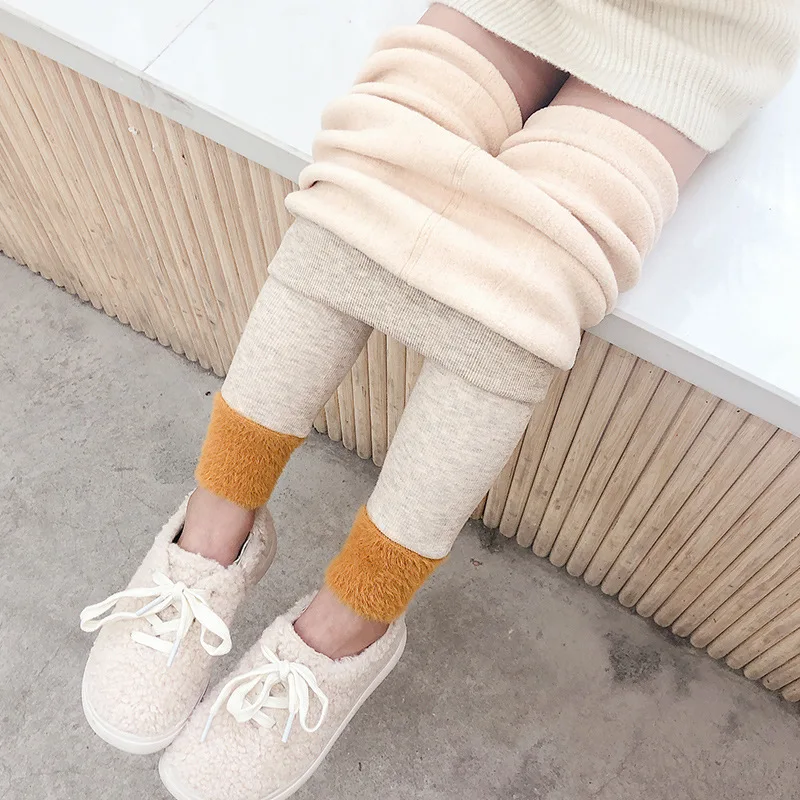 
Girls Pants Winter Autumn Fall Kids Fashion Thick Warm Children Clothes Leggings 