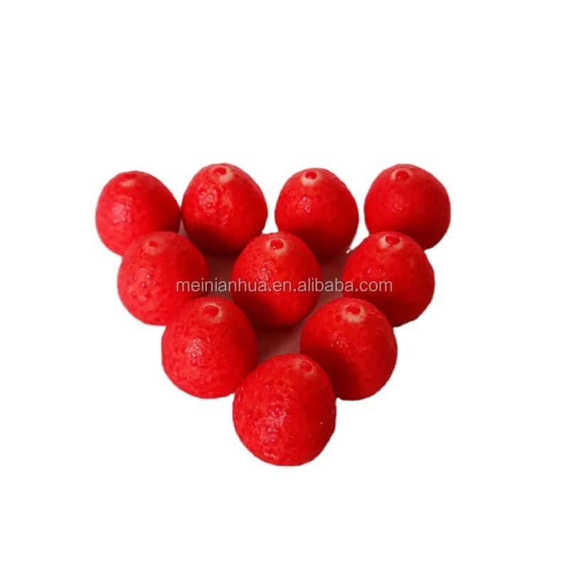 Wholesale Cheap Fruity Big Size Chewing Gum Factory-Little Strawberry Bubble Gum in Drop Shape for Kids Packaging Bag