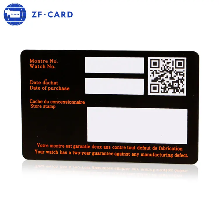 Fast Production Custom Printed Plastic PVC Gift Card with QR Code for store
