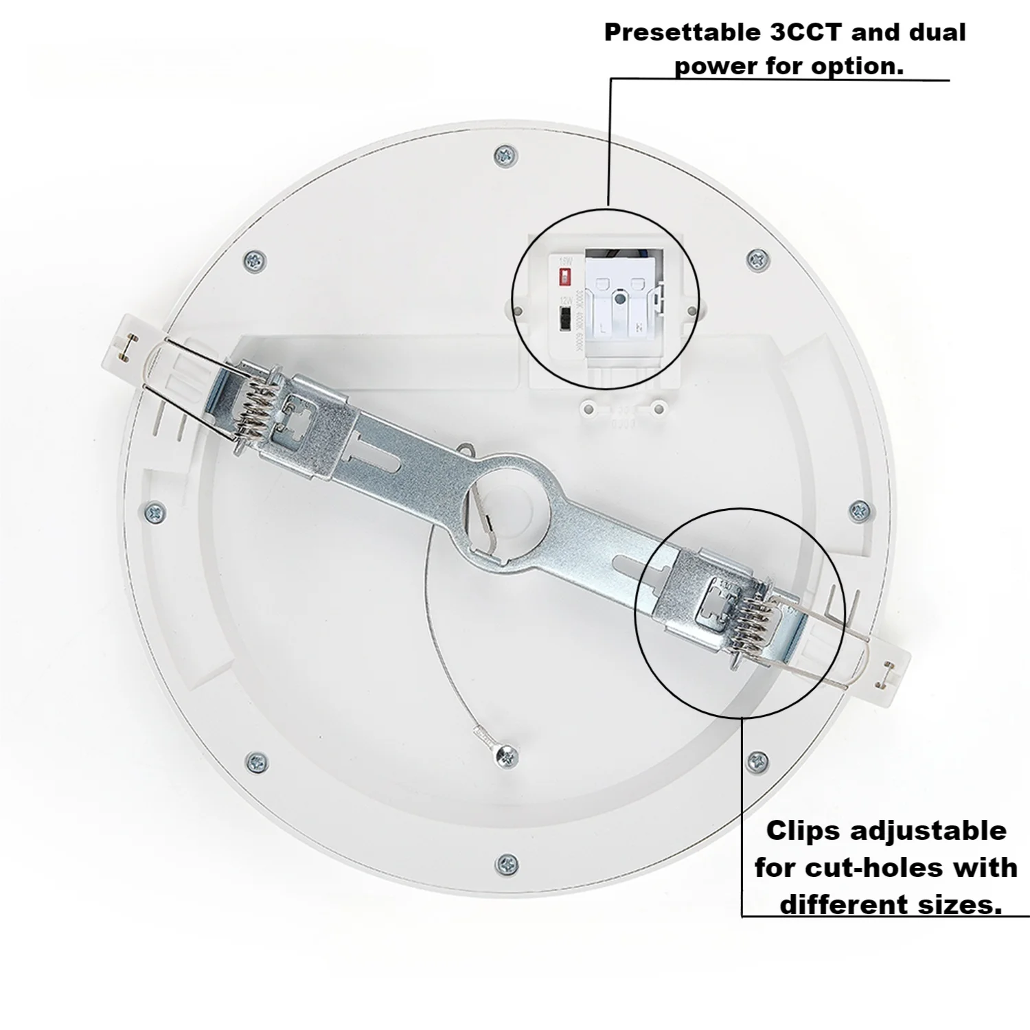 Morden New Design Spot Led Recessed Downlight Round Type IP44 Warm White Down Light Dimmable For Home