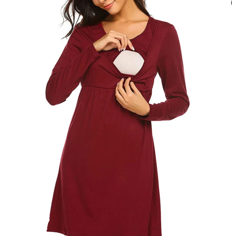 High Quality Summer Maternity Clothes Breathable Short Sleeve Elegant Pregnant Women Clothing Dresses
