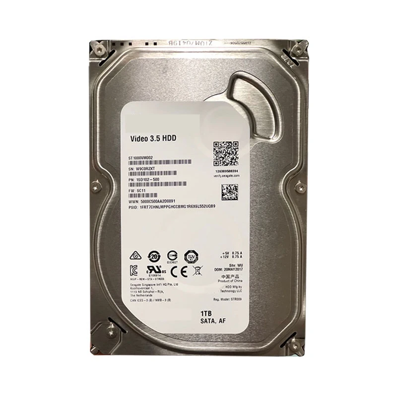 
New HDD hard drive 1TB/2TB/3TB/ 4TB/6TB/8TB/10TB Surveillance Class Hard disk From WD Purple HDD For NVR Or DVR 