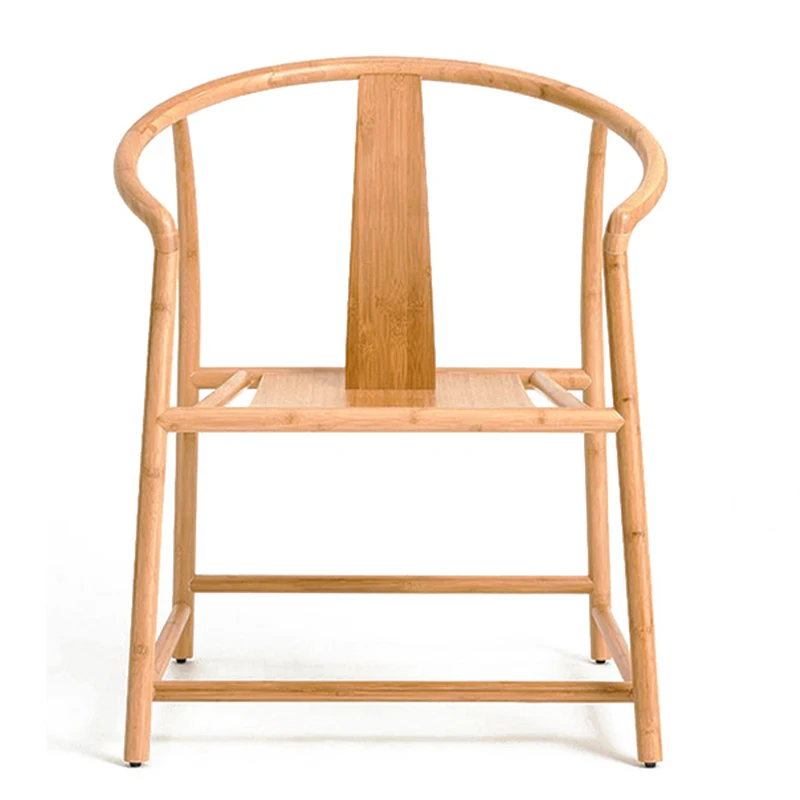 bamboo furniture round-back comfortable leisure ring chair with armrests