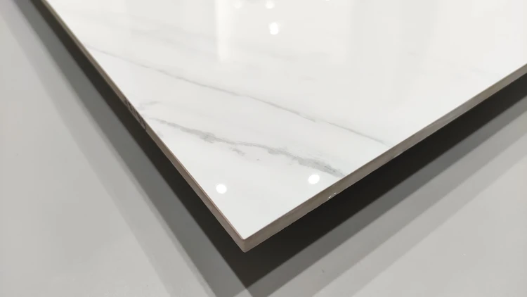 luxury building unbreakable full body polished porcelain tiling white marble look floor tiles with 600*600mm for interior