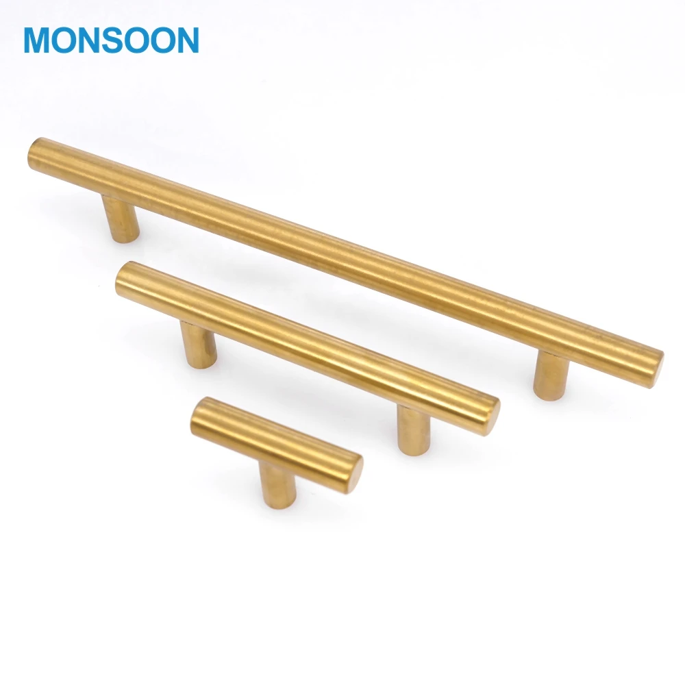 wholesale furniture hardware kitchen cabinet handle T bar handle stainless steel cabinet manijas para muebles Furniture handle