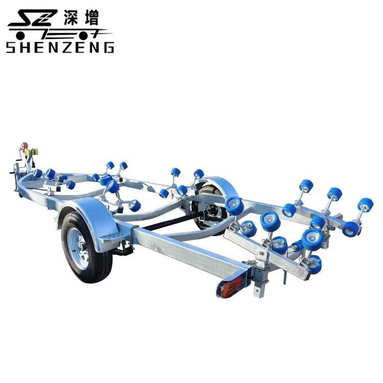 1T roller tires when fender single shaft custom galvanized machine rust removal anti-rust boat trailer
