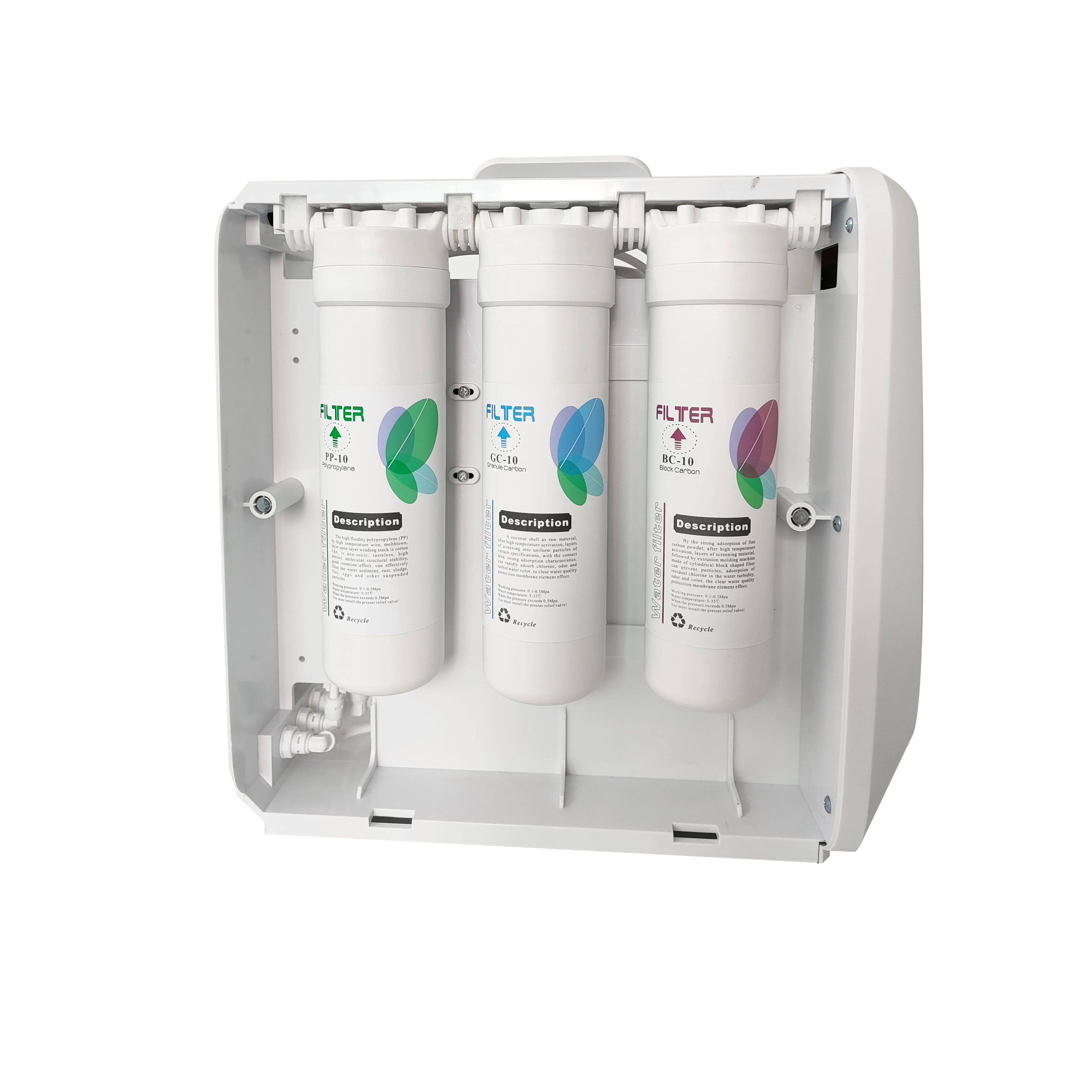 400-Gallon Alkaline Water Purifier Household Reverse Osmosis Water Filtration System Quick Replacement Filter Cartridge No Tank