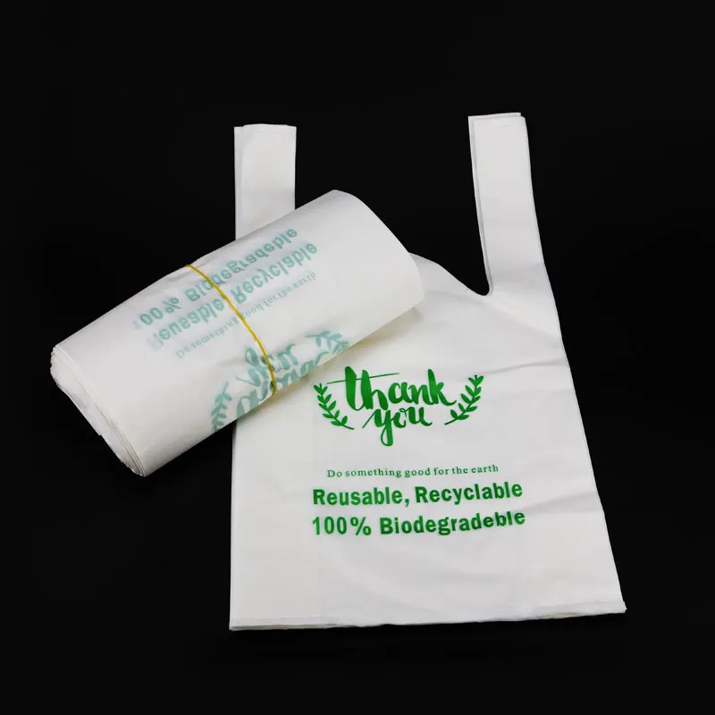  Biodegradable Plastic Bag Corn Starch Compostable 1000 Shopping Thank You