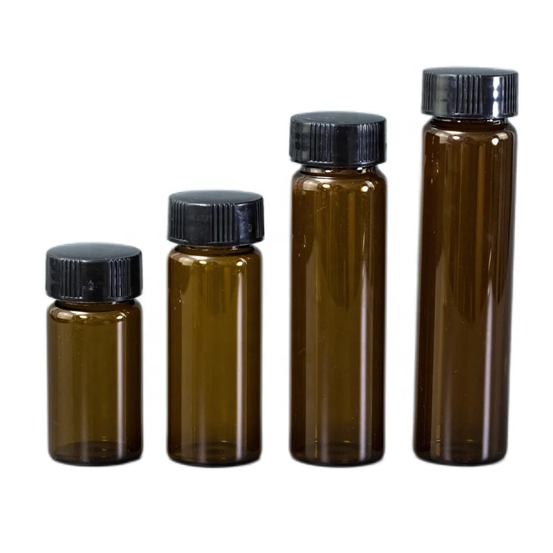 cosmetic packing borosilicate glass tube with plastic cap and stopper