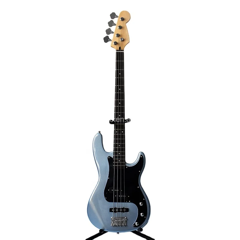 ZLG Manufacturer Wholesale Electric Bass 4 string PB fro beginner Metallic blue color fast shipping