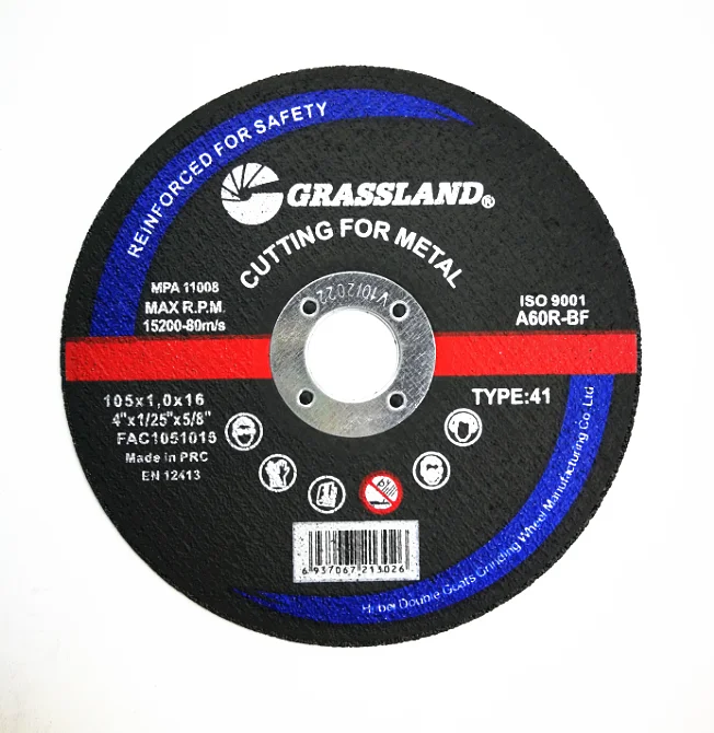 OEM lable 4 inch 105 mm abrasive disc cutting disc wheel MPA EN12413 OSA