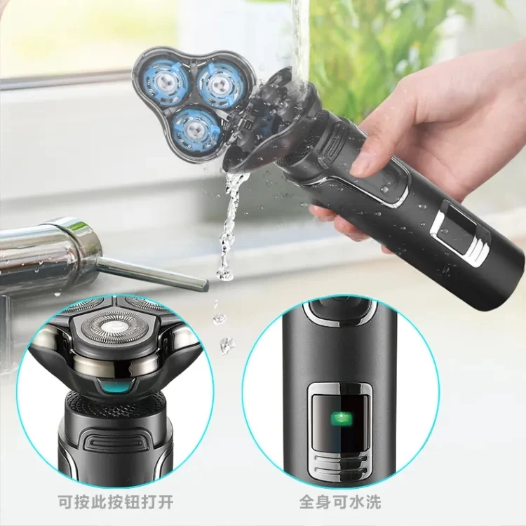 Multifunctional 3 In 1 Electric Shaver Razors Cordless Beard Nose Trimmers Waterproof Grooming Trimmers