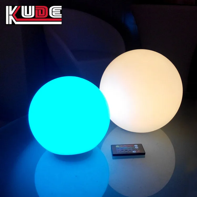 Floating Pool Ball Multicolor LED Illuminate Waterproof Glowing Balls 8 Inch