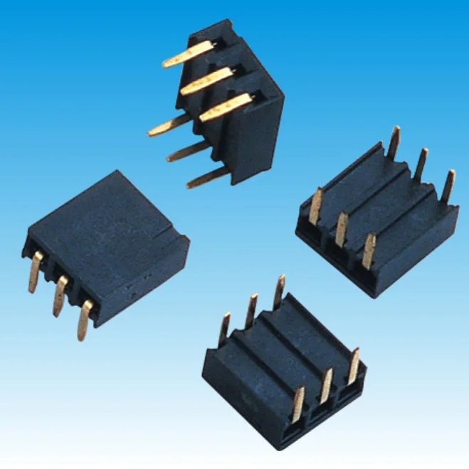 Customized 2.54mm single row female header connector side entry for pcb JiLN