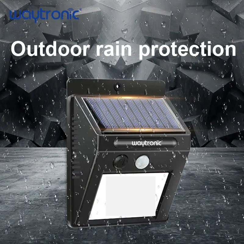 Wireless Smart Sound Alarm Solar PIR Infrared Human Motion Detector Anti-Theft Burglar Voice Siren Alarm with LED Light