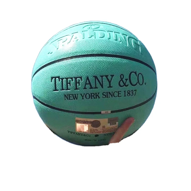 official Size 7 Custom Pattern Fashion Mint Green Basketball Street Ball