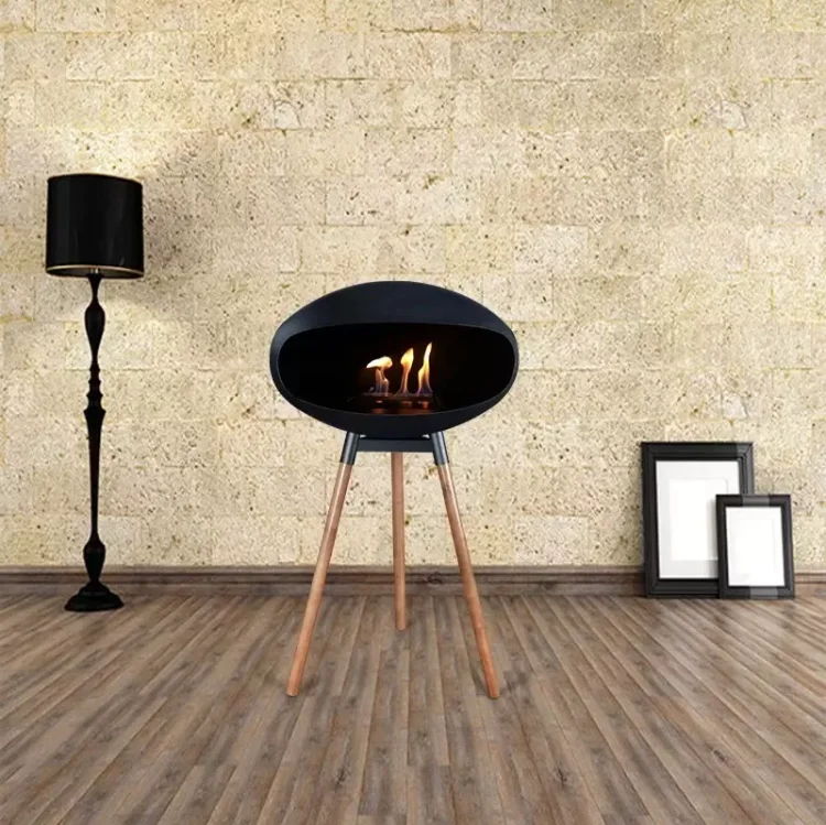 beat price indoor/outdoor free standing fireplace real fire  ethanol fireplace