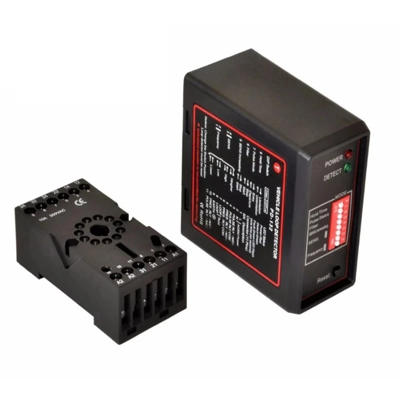 Gate Barriers PD232 220V Double Channel Inductive Vehicle Loop Detector Sensor