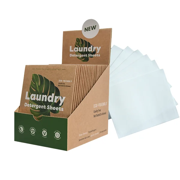 Excellent Laundry Detergent Paper Fragrance Antibacterial Bleach Stain Removal Sheets