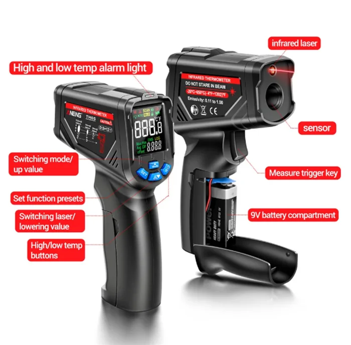 TH05 Digital Infrared Thermal Imager IR laser Sensor Gun Circuit Industrial Testing Floor Heating Tube Temperature Tester