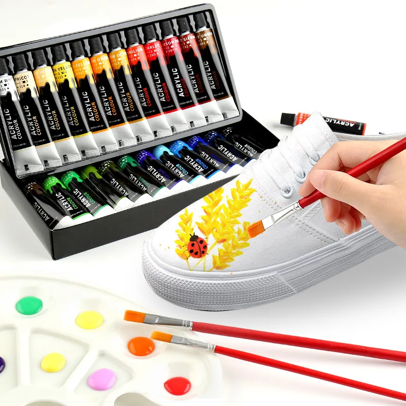 Профессиональный набор акриловых красок с логотипом на заказ 12