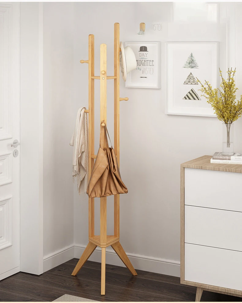 Modern Living room Entryway Hanger Floor Standing Coat Rack Hat Coat Tree Umbrella Stand Clothes Organizer Shelf
