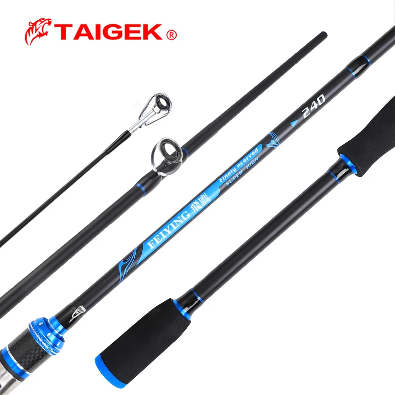 Taigek Carbon Custom Baitcasting Two Piece Spin Casting Rod Reel Combo Inshore Casting Spinning Rod Reel Combo FeiYing