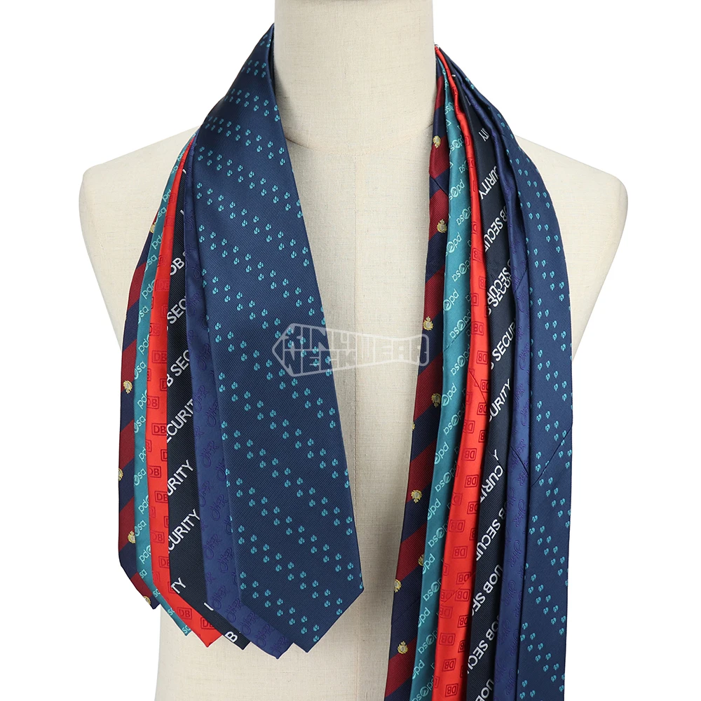 Wholesale Custom Inexpensive Polyester Neckties Gravatas De Luxo Masculinas Business Necktie ODM