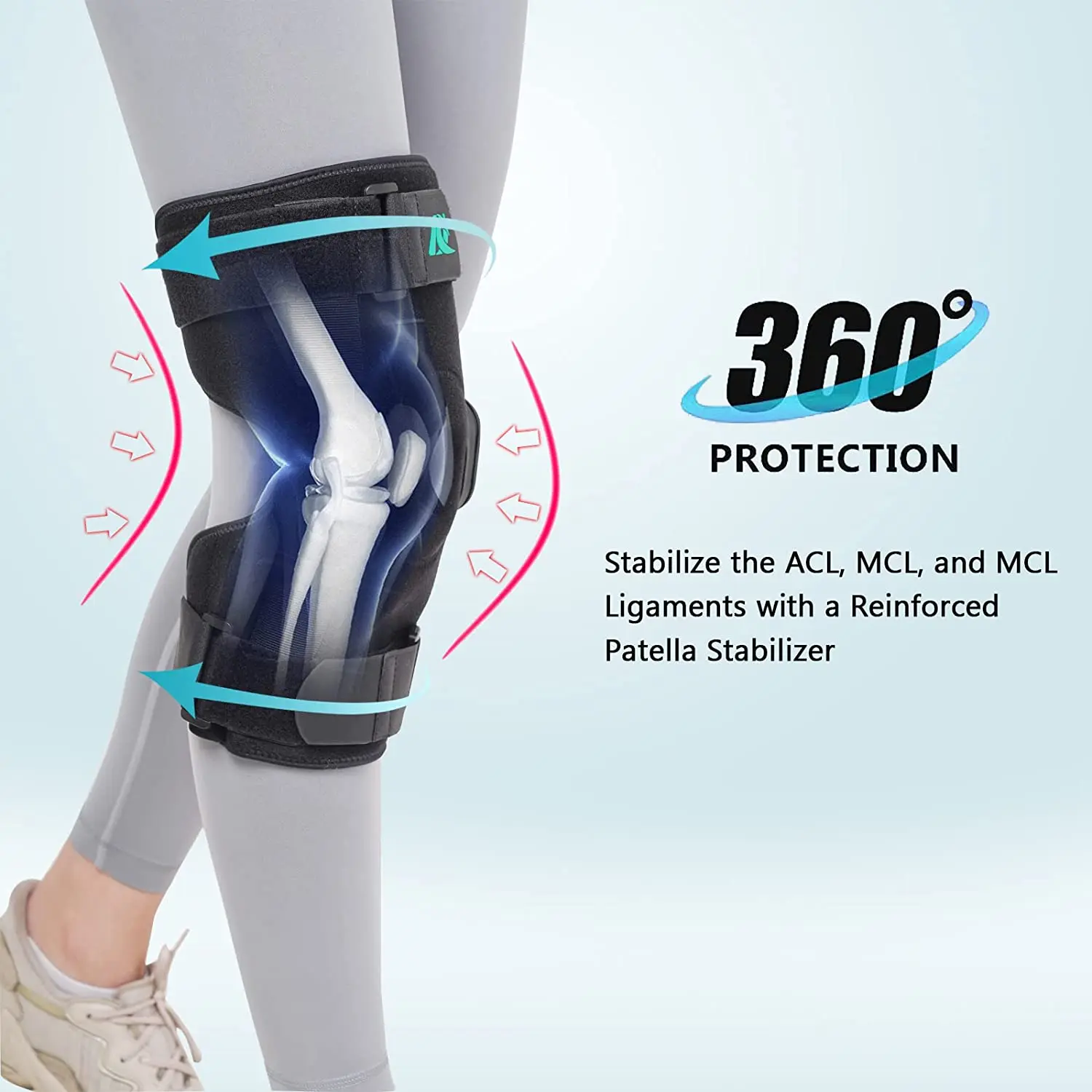 Hot selling medical adjustable neoprene Knee brace