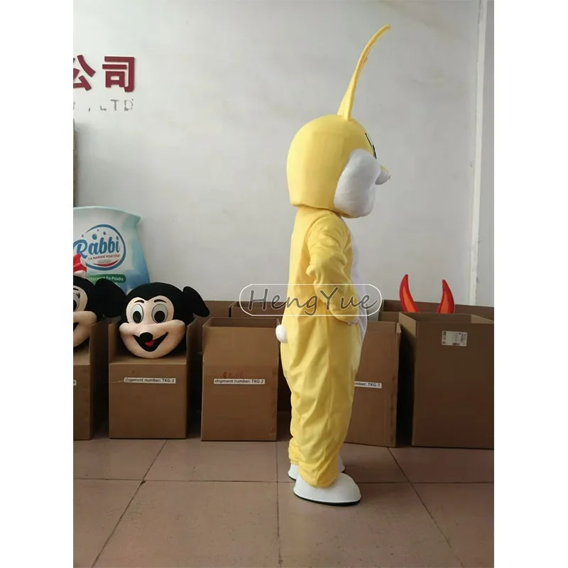 Easter Bunny Mascot Costume Carnival Charming Costumes for Adult Event Activities Cosplay Yellow Red Rabbit Mascot Party Dresses