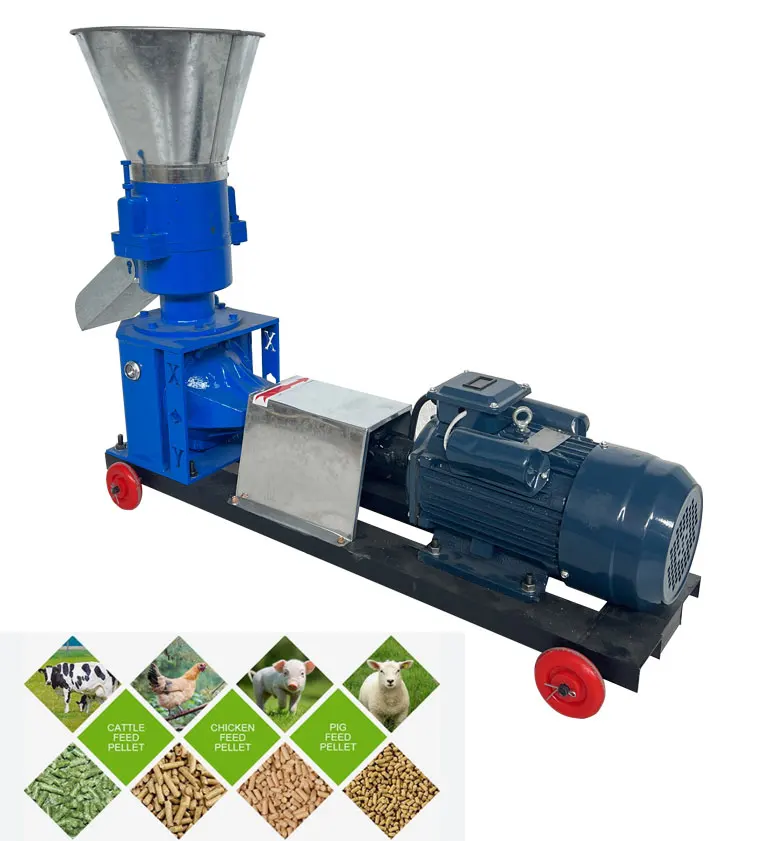 Mill Floating Fish Chicken Pig Poultry Cattle Catfish Livestock Household Pelletizer Line Goat Farms--use Cow 100kg Per Hour