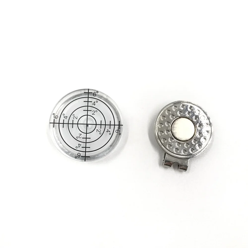 Golf Hat Clip Golf Green Reader Pro Putt Golf Ball Marker Round Bubble Level High Precision PE