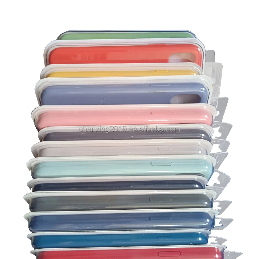 Оригинальный силиконовый чехол с логотипом для телефона iX 5 SE 6 7 8 plus X XS MAX